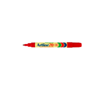 Load image into Gallery viewer, Artline 70 red permanent marker xylene free
