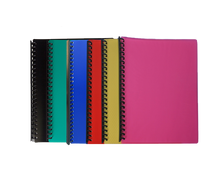 Load image into Gallery viewer, Clearbook refillable spiral 23 holes size a4 assorted color