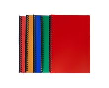 Load image into Gallery viewer, Clearbook refillable spiral 27 holes long assorted color