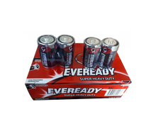 Load image into Gallery viewer, Eveready super heavy duty d batteries