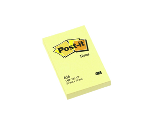 3M post it notepad #656 yellow