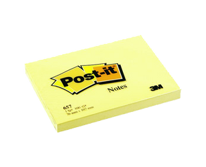 3M post it notepad #657 yellow