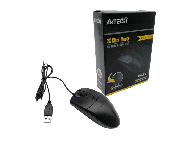 A4TECH computer mouse black OP-6200