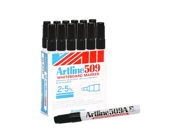 Artline 509a black whiteboard marker