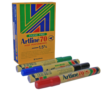 Artline 70 permanent marker xylene free