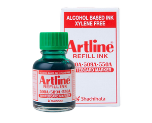 Artline green whiteboard marker refill ink 500a 509a 550a xylene free