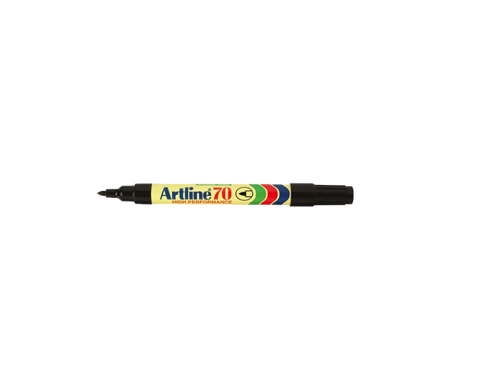 Artline 70 black permanent marker xylene free