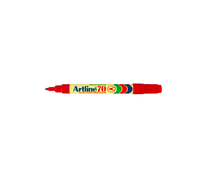 Load image into Gallery viewer, Artline 70 red permanent marker xylene free
