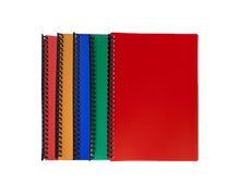 Load image into Gallery viewer, Clearbook refillable spiral 27 holes long assorted color
