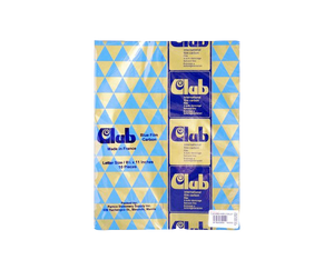 Club international short blue carbon paper