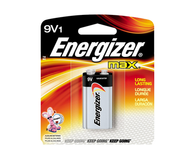 Energizer max long lasting 9v battery 