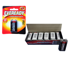 Eveready super heavy duty 9v battery 