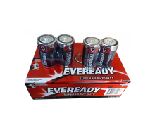 Load image into Gallery viewer, Eveready super heavy duty d batteries
