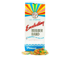 Everlasting rubber band all purpose transparent and multicolor
