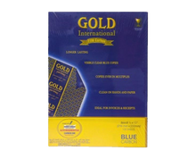 Load image into Gallery viewer, Gold international film carbon paper blue long 216mm x 330mm 100 sheets
