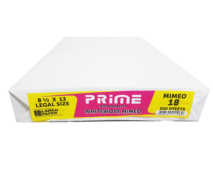 Prime Whitewove Mimeo Paper S18