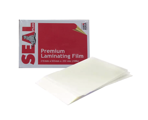 Seal premium laminating film 216mm x 303mm x 250mic 100 sheets