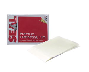 Seal premium laminating film 222mm x 335mm x 125mic 100 sheets
