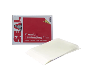 Seal premium laminating film 222mm x 335mm x 250mic 100 sheets
