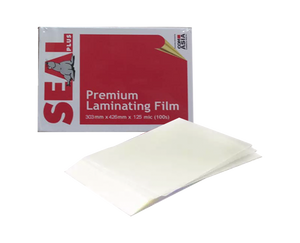 Seal premium laminating film 303mm x 426mm x 125mic 100 sheets