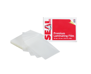 Seal premium laminating film 65mm x 95mm x 250mic 100 sheets
