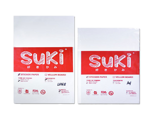 Suki Matte White A4 Sticker Paper