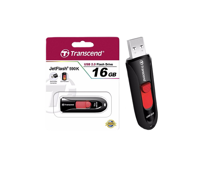 Transcend 16GB USB 2.0 Flash Drive