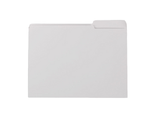 Metro file folder white 14pt short